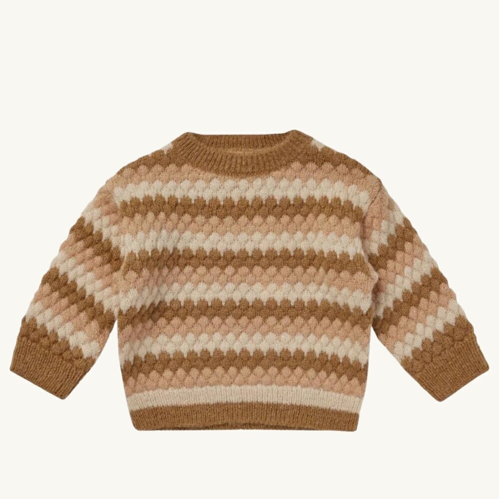 NWT - Rylee + Cru striped snit sweater, 100% organic​​​​